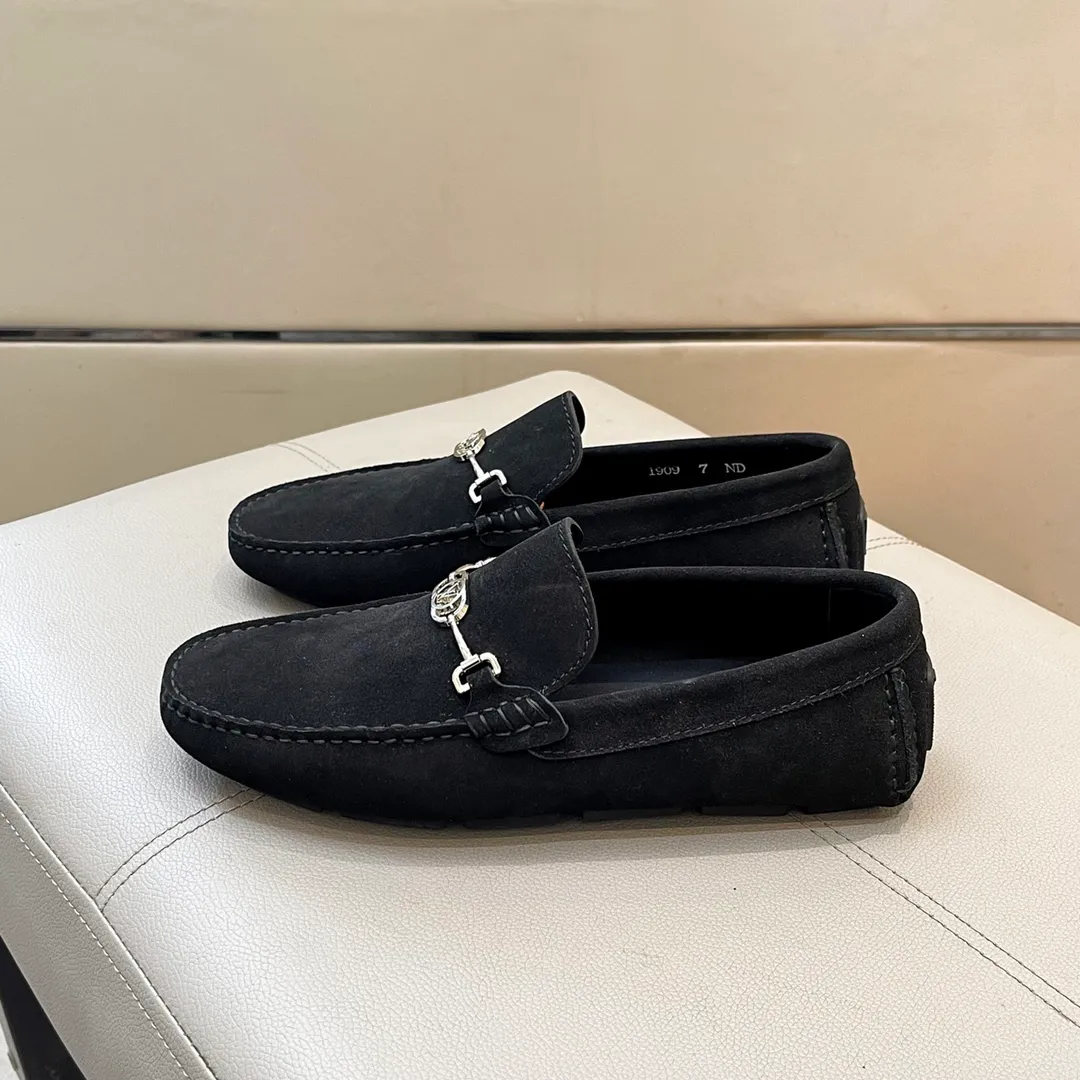 Factory price: 460💰LV men's beanie shoes 2025 official website synchronization <market top version> frosted cowhide ➕ black cowhide original packaging. Size 38-45